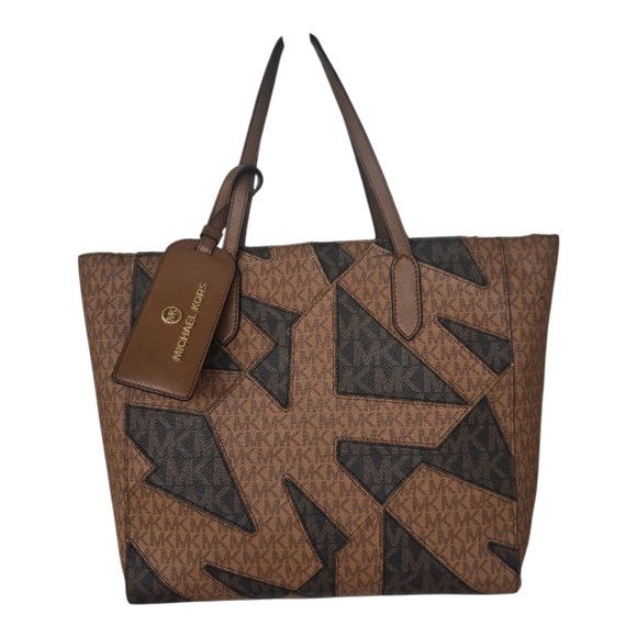 Michael Kors Handbags - Michael Kors Signature Sinclair East West Tote Leather Handbag Women Rare